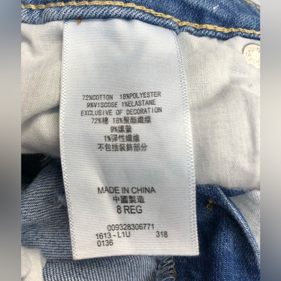 Girl’s Levi’s 711 Skinny Jeans Light Wash - Picture 5 of 7